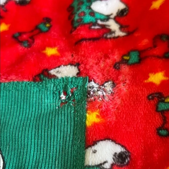 Peanuts Red and Green Holiday Snoopy Dog Pajamas - Picture 3 of 6
